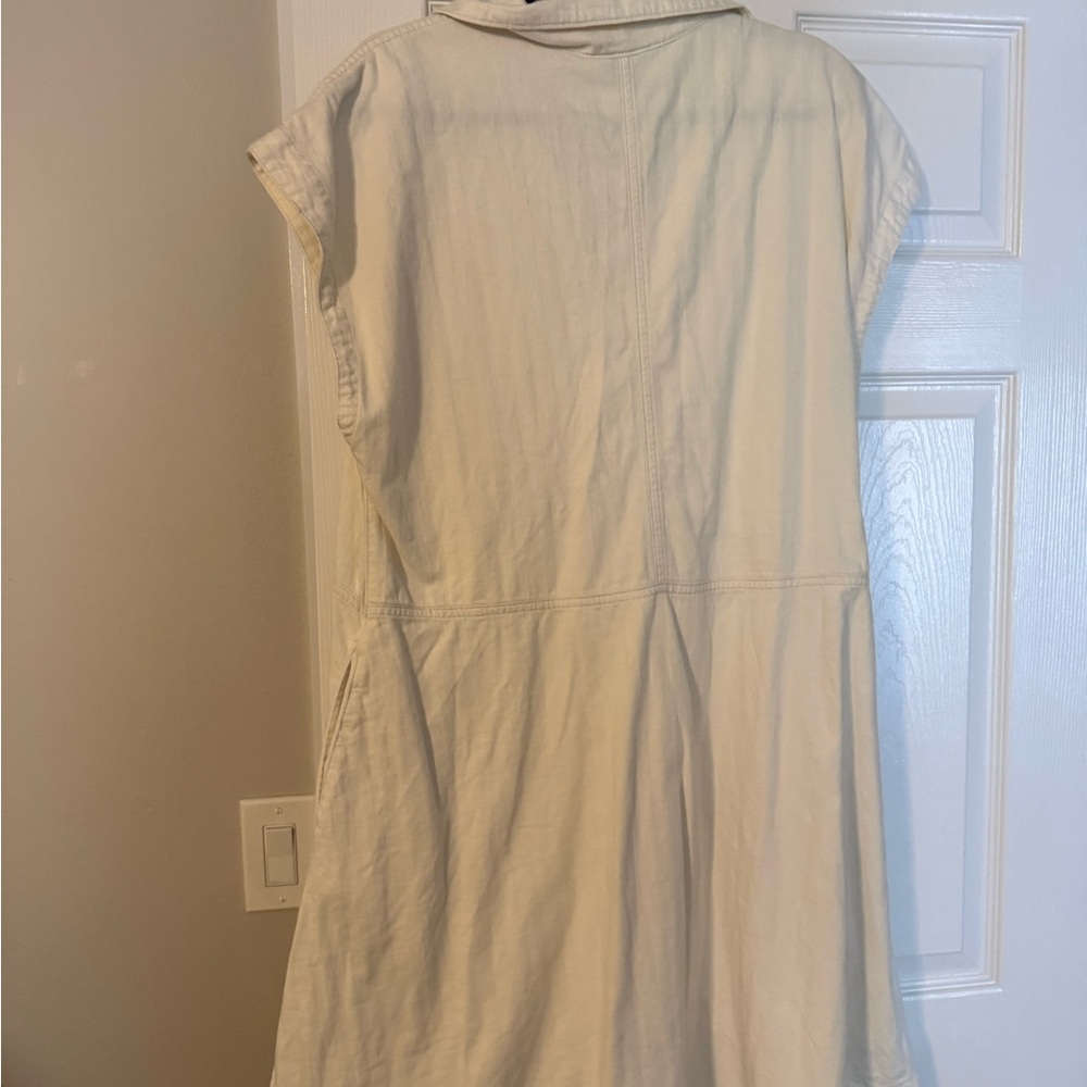 Universal Thread Cream Button-Down Dress - Picture 3 of 3